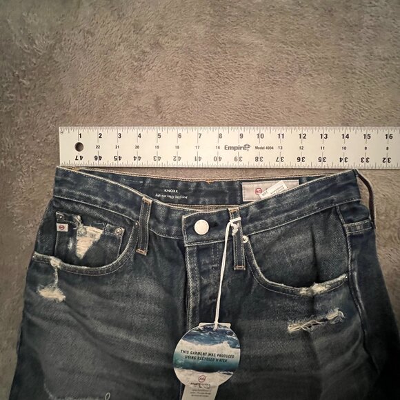 AG Adriano Goldschmied women's jeans 26 blue vintage high waist baggy boyfriend - Picture 14 of 16